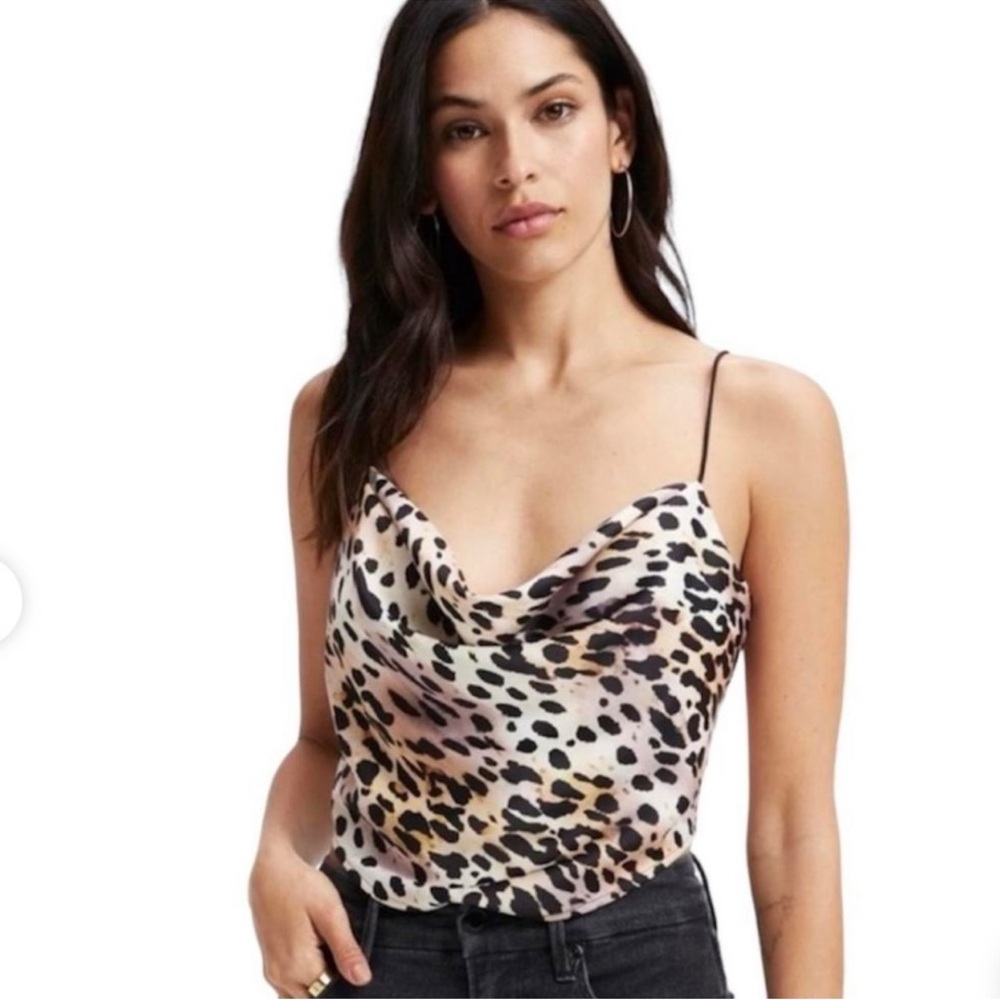 Good American Leopard Print Camisole